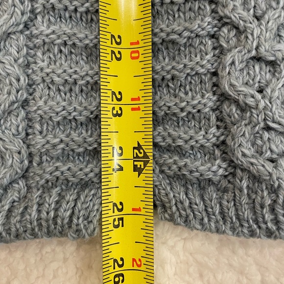 Aran Sweater Market blue cabled cardigan - Picture 6 of 14